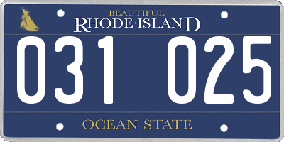 RI license plate 031025