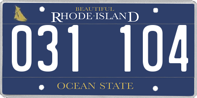 RI license plate 031104