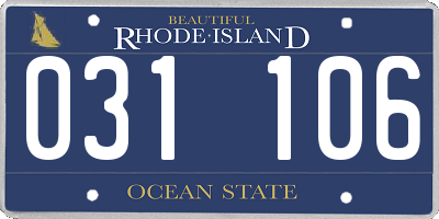 RI license plate 031106
