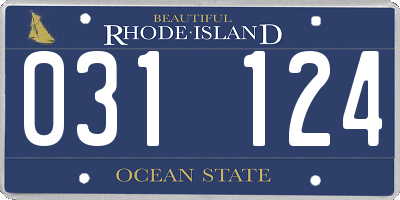 RI license plate 031124