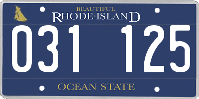 RI license plate 031125