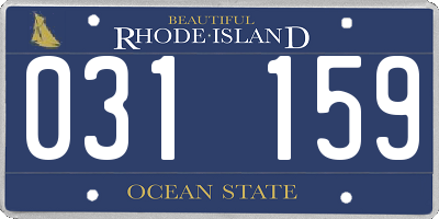 RI license plate 031159