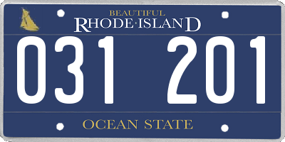 RI license plate 031201