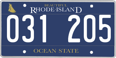 RI license plate 031205