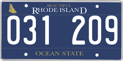 RI license plate 031209