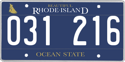 RI license plate 031216