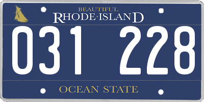 RI license plate 031228
