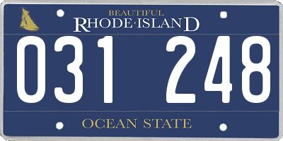 RI license plate 031248
