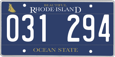 RI license plate 031294