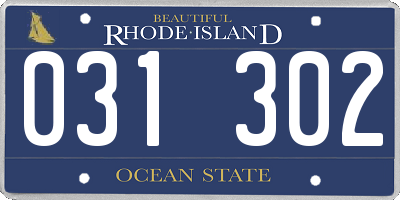 RI license plate 031302
