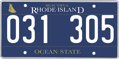 RI license plate 031305