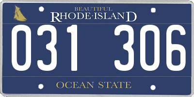RI license plate 031306