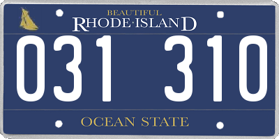 RI license plate 031310