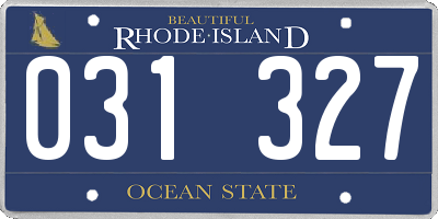 RI license plate 031327