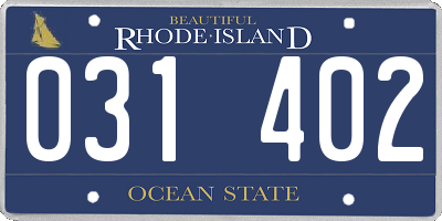 RI license plate 031402