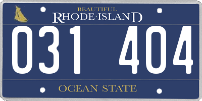 RI license plate 031404