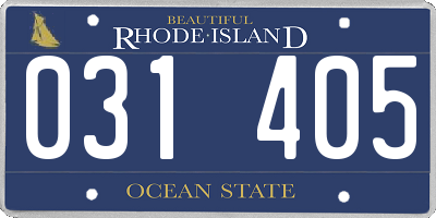 RI license plate 031405