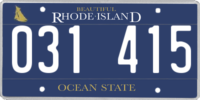 RI license plate 031415