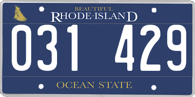 RI license plate 031429