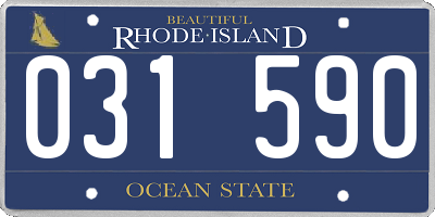 RI license plate 031590