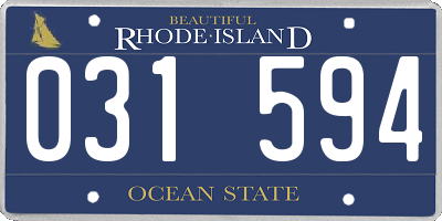 RI license plate 031594