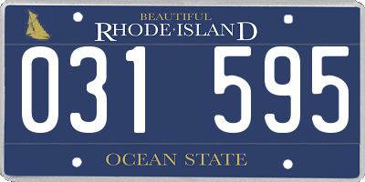 RI license plate 031595