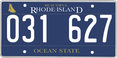 RI license plate 031627
