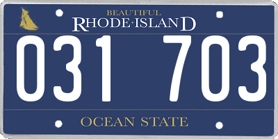 RI license plate 031703