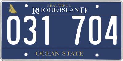 RI license plate 031704