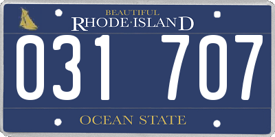 RI license plate 031707
