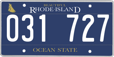 RI license plate 031727