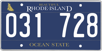 RI license plate 031728