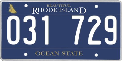 RI license plate 031729