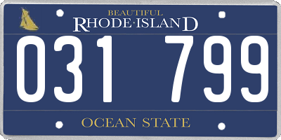 RI license plate 031799