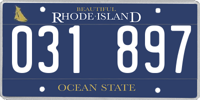 RI license plate 031897