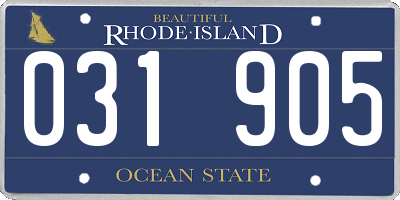 RI license plate 031905
