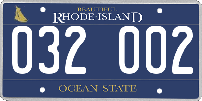 RI license plate 032002