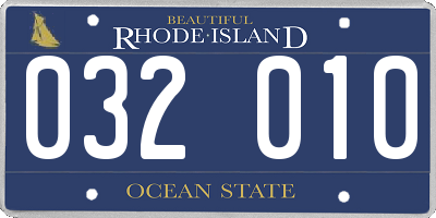 RI license plate 032010