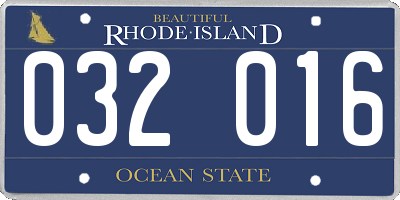RI license plate 032016
