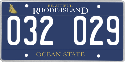 RI license plate 032029