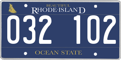 RI license plate 032102