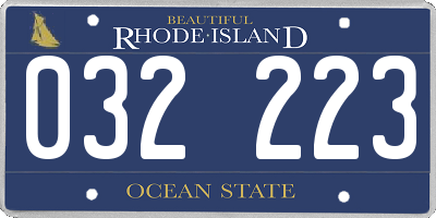 RI license plate 032223