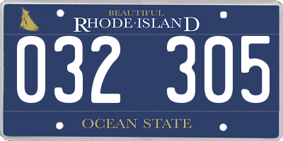 RI license plate 032305