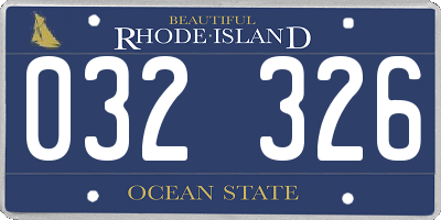 RI license plate 032326