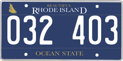 RI license plate 032403