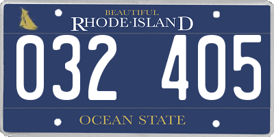 RI license plate 032405