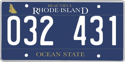 RI license plate 032431