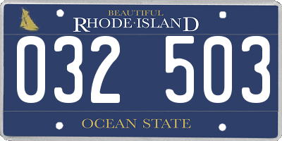 RI license plate 032503