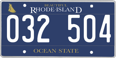 RI license plate 032504