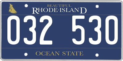 RI license plate 032530